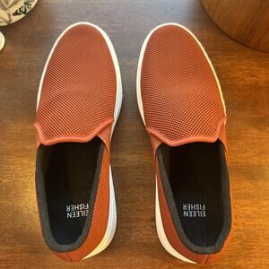 Eileen Fisher Women's Platform Sneakers Never Worn 8.5‎ Red Brown